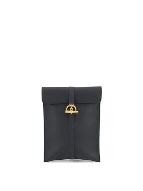 Hermes Shoulder Bag Glenan to Go Canvas Gold Swift
